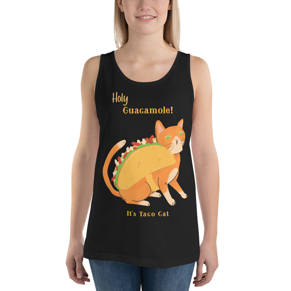 Taco Cat Holy Guacamole TACO Men's Tank Top Free Ship Cotton Made USA gallery