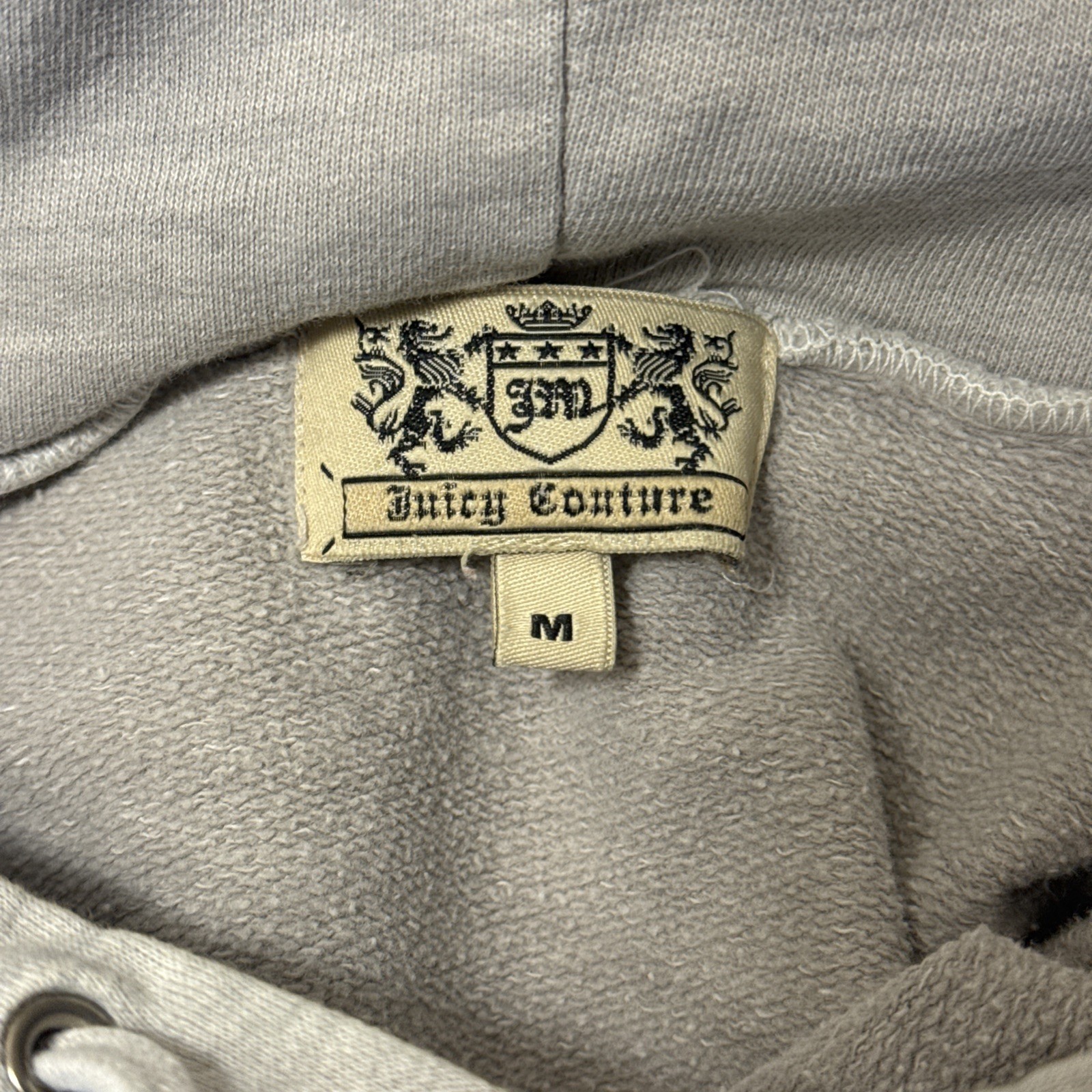 Vintage Juicy Couture Sweatshirt Gray Outlaw Etiquette Size Medium gallery