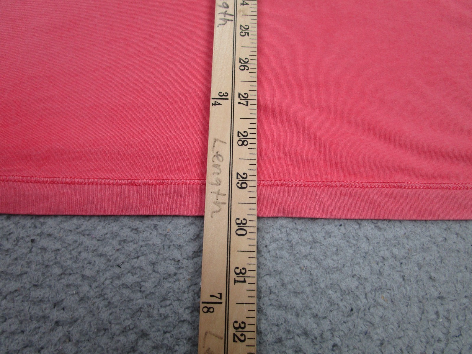 Minerals Shirt Mens XL Salmon V Neck 100% Cotton Soft Tagless Burnout Tee USA gallery