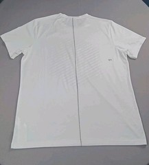 Asics White T Shirt Men Size XL SD Graphic SS Top Running Casual Reflective D1