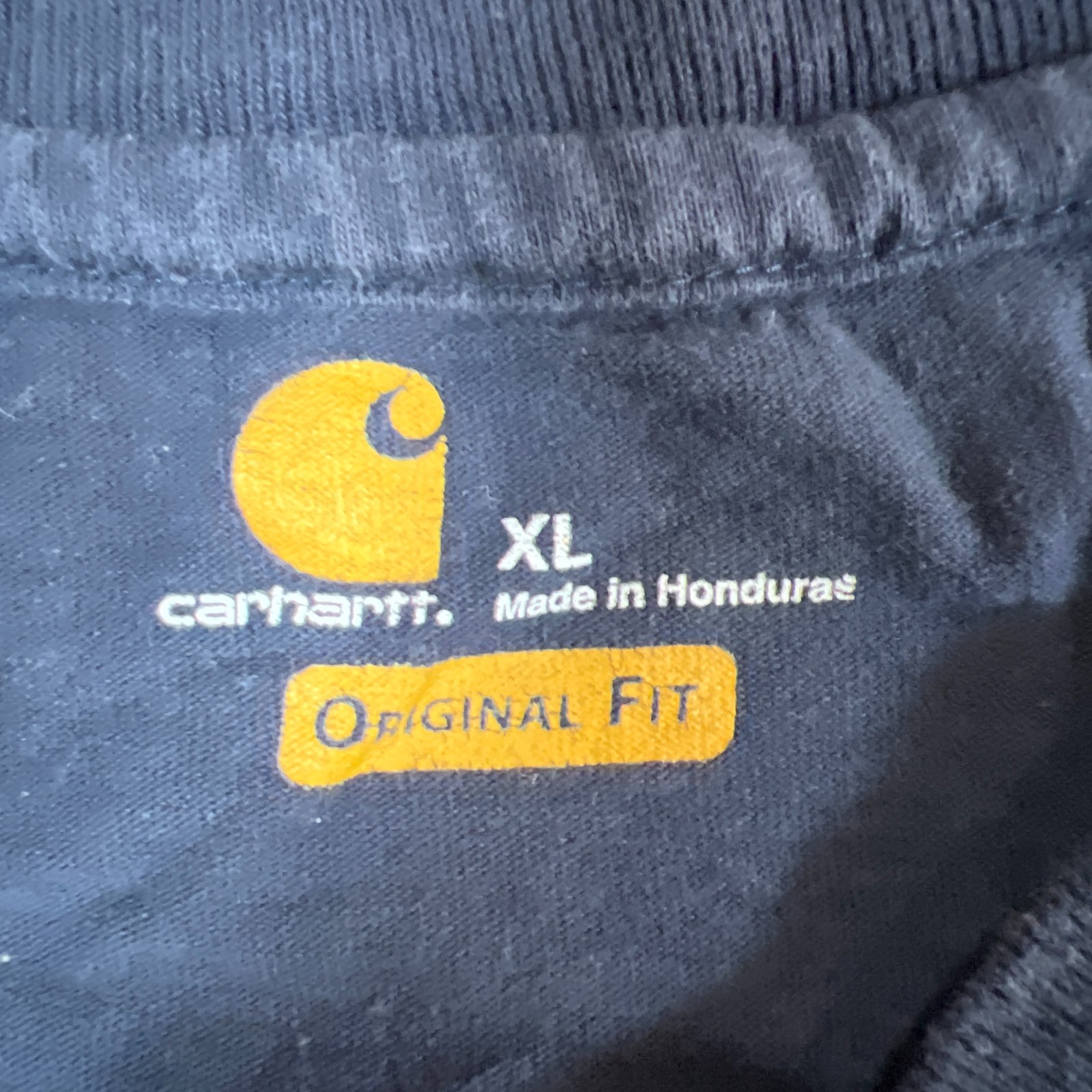 Carhartt Dearborn Henley T Shirt Men XL Cotton Loose Long Sleeve Rib Knit Collar gallery
