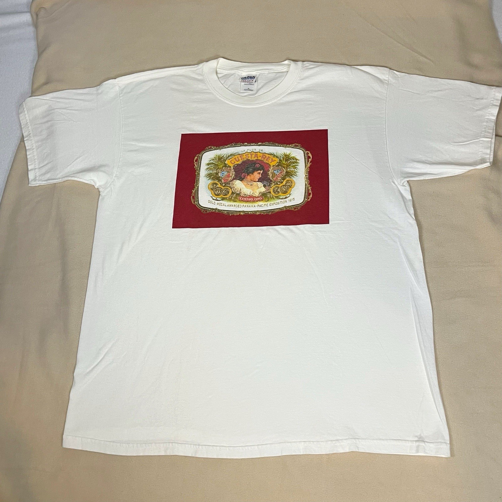 Cuesta Rey Cigars T Shirt Vintage 90s Girl Dominican Republic Smoking gallery