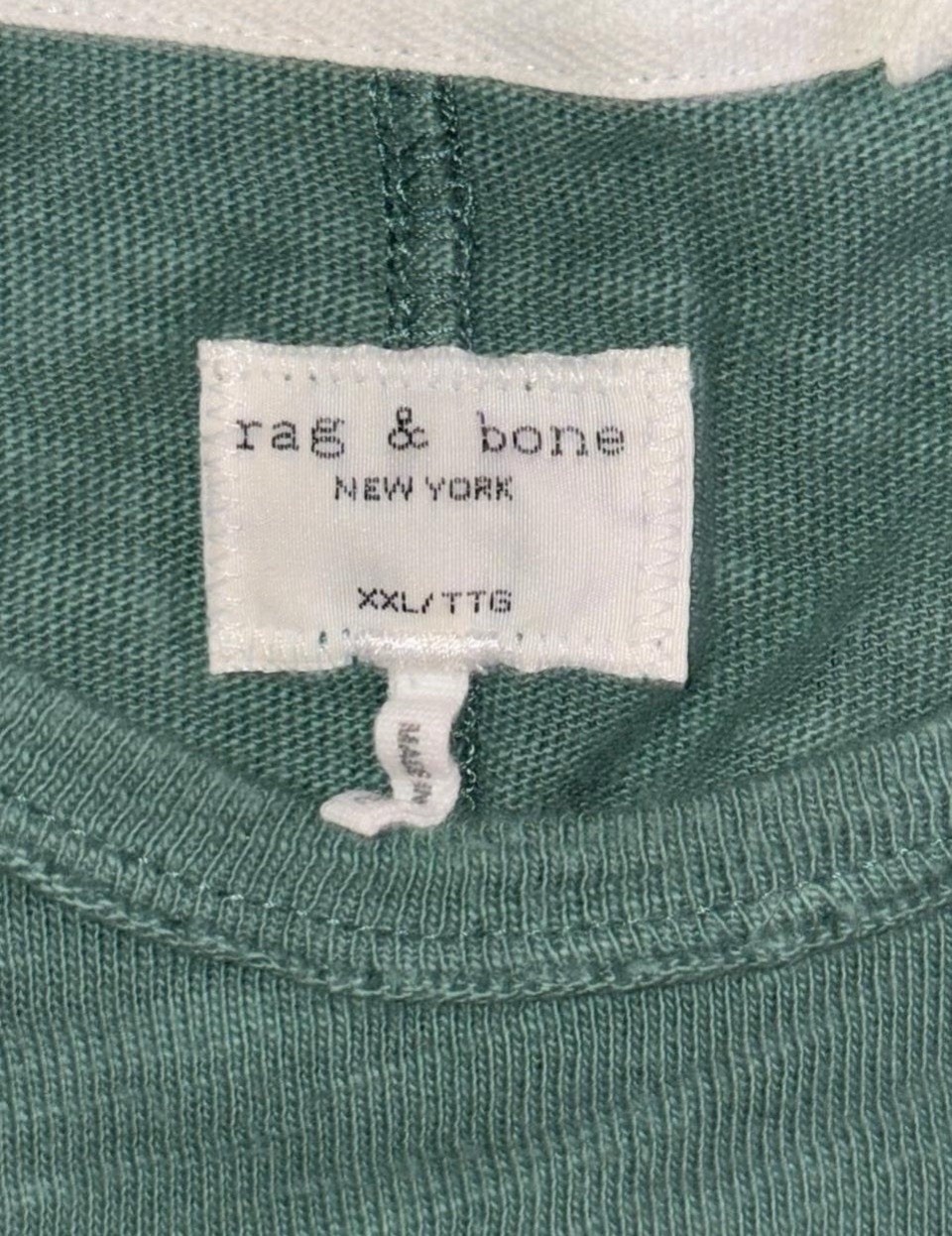 Rag & Bone Sage Green Core Slub Tee T-Shirt Mens XXL 2XL Fits Like XL gallery