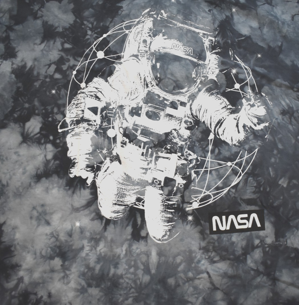 Nasa Mens NASA Astronaut Graphic Gray Tie Dye Shirt New XL gallery