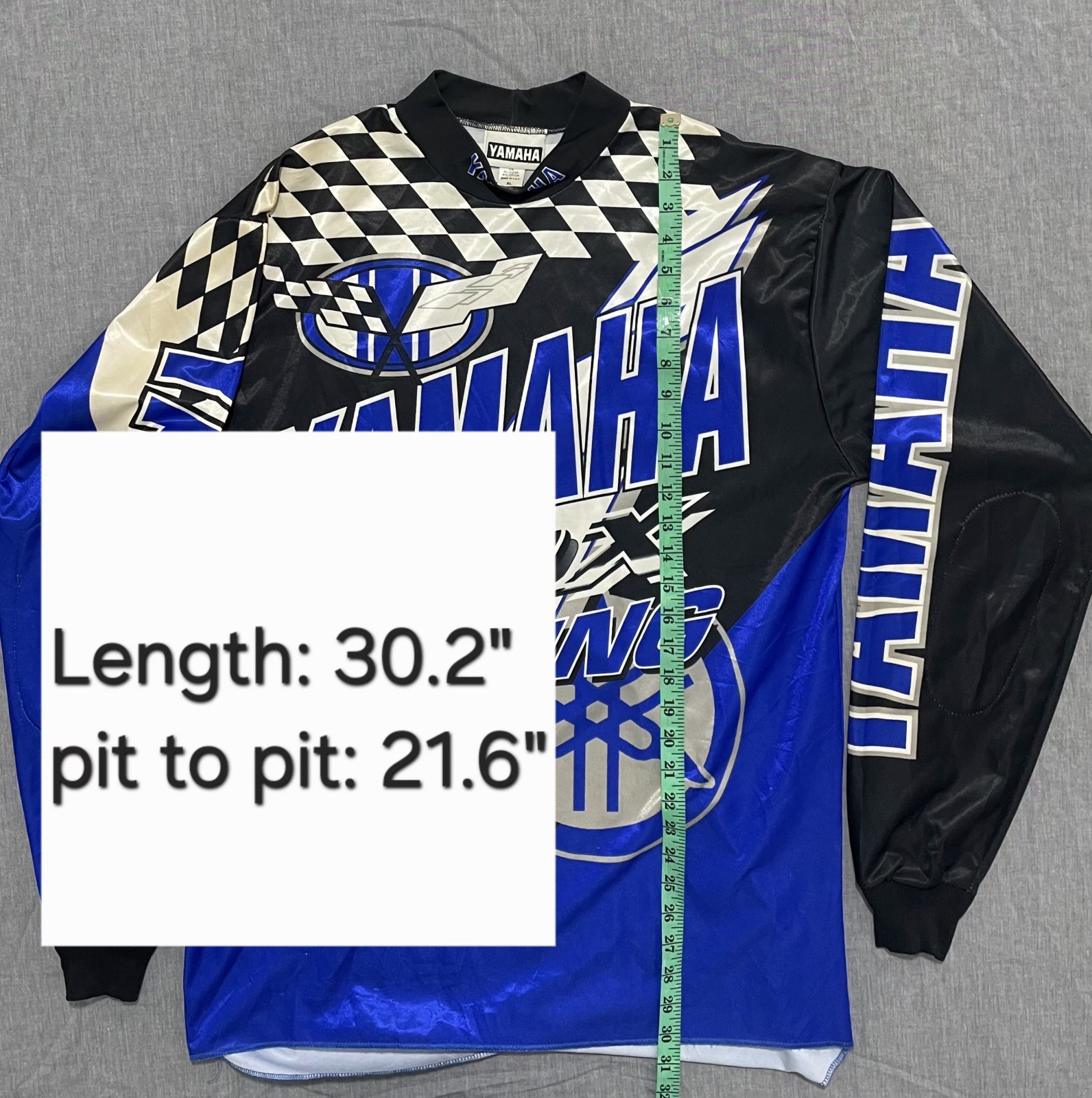 Vintage 90s Yamaha Motocross Racing Jersey SRX racing made in USA size L/XL gallery