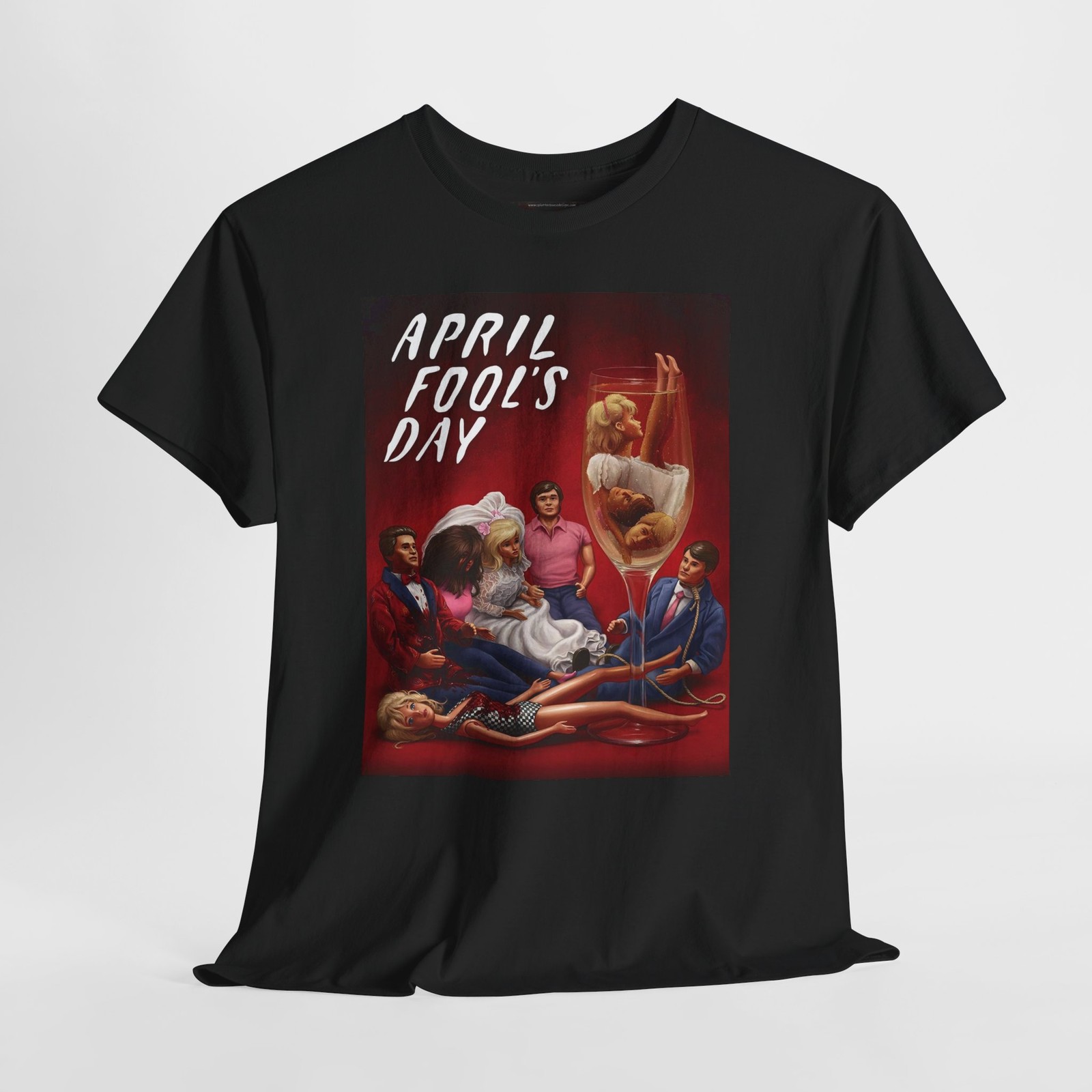 April Fool's Day 1986 Retro Movie Poster Horror Unisex Graphic T-Shirt gallery