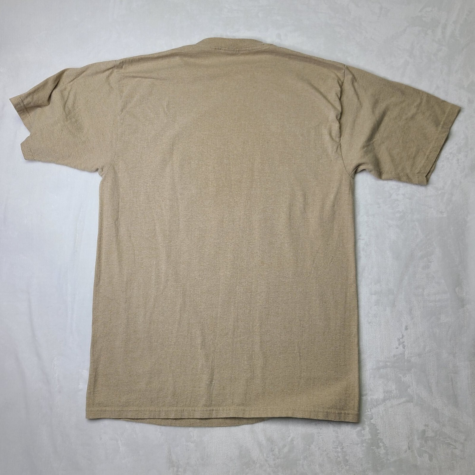 VTG Yellowstone National Park Mens L T-Shirt Beige Eco Mountain Bison Wolf 1872 gallery