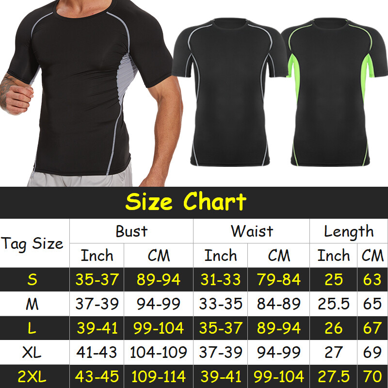 Mens Compression Athletic Fitness Shirt Base Layer Tops Tight Dry Sports Gym Tee gallery