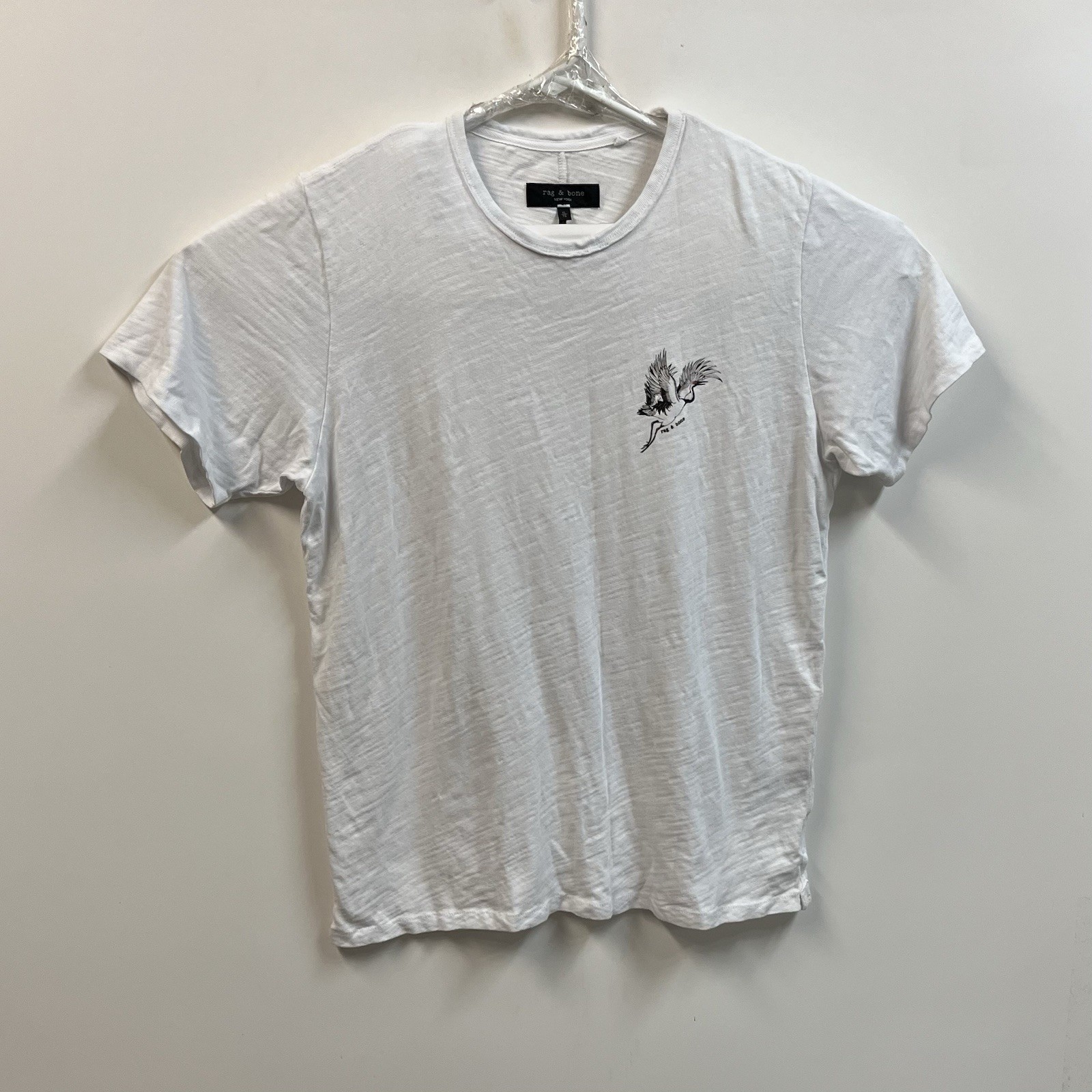 Rag & Bone Men’s XL White Graphic T Shirt Cotton Soft Short Sleeve Casual gallery
