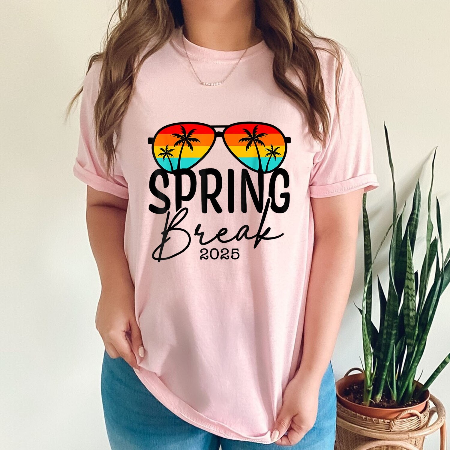 Aesthetic 2025 Spring Break Friends Family Tee Men Women T-Shirt gallery
