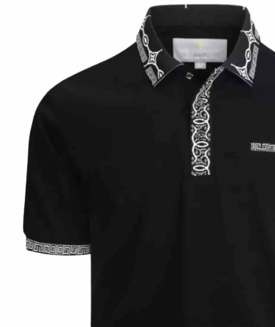 Men's Luxurious Fine Cotton Polo Shirt,Italian Style,Stretch M to 3XL….A18.A gallery