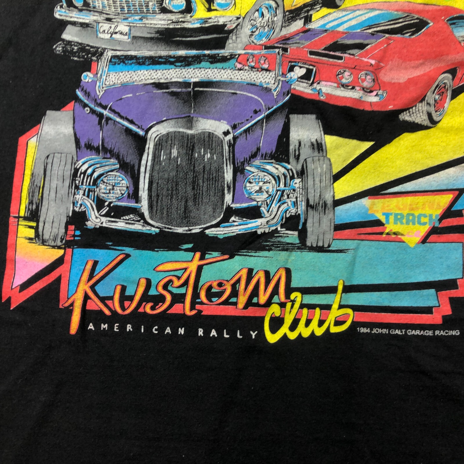 John Galt Shirt Large Thunder Kustom Club Cars Short Sleeve Brandy Melville a1 gallery