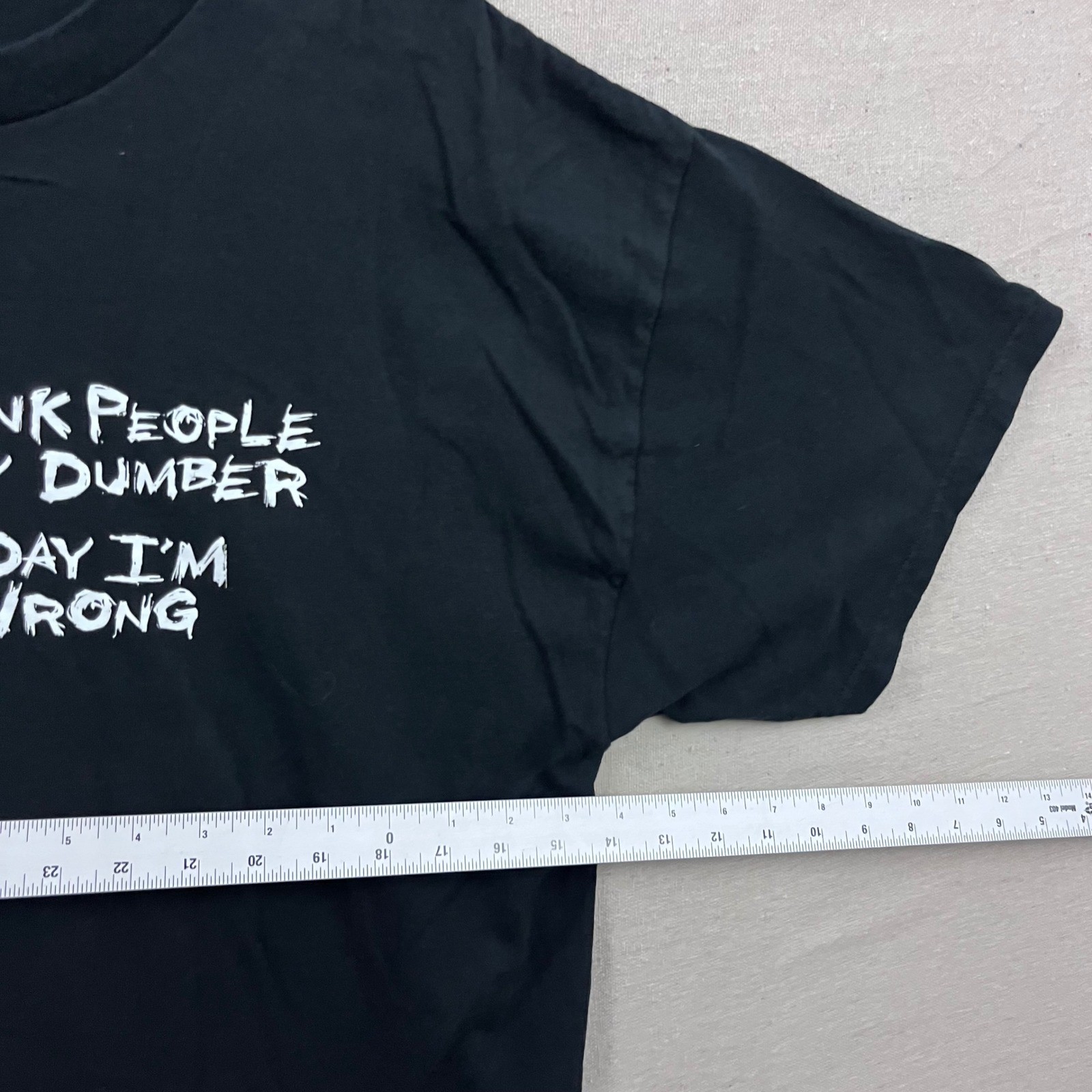Delta Pro Weight Graphic Tee Mens XL Black Sarcastic Quote Short Sleeve Shirt gallery