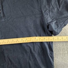 Vince Henley Placket Cotton Relaxed-Fit Shirt Men’s XL Blue Short Sleeve