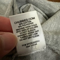 CHUBBIES Taco Tee Mens Sz XL Gray Graphic Print SS Cotton Blend Beach Weekend