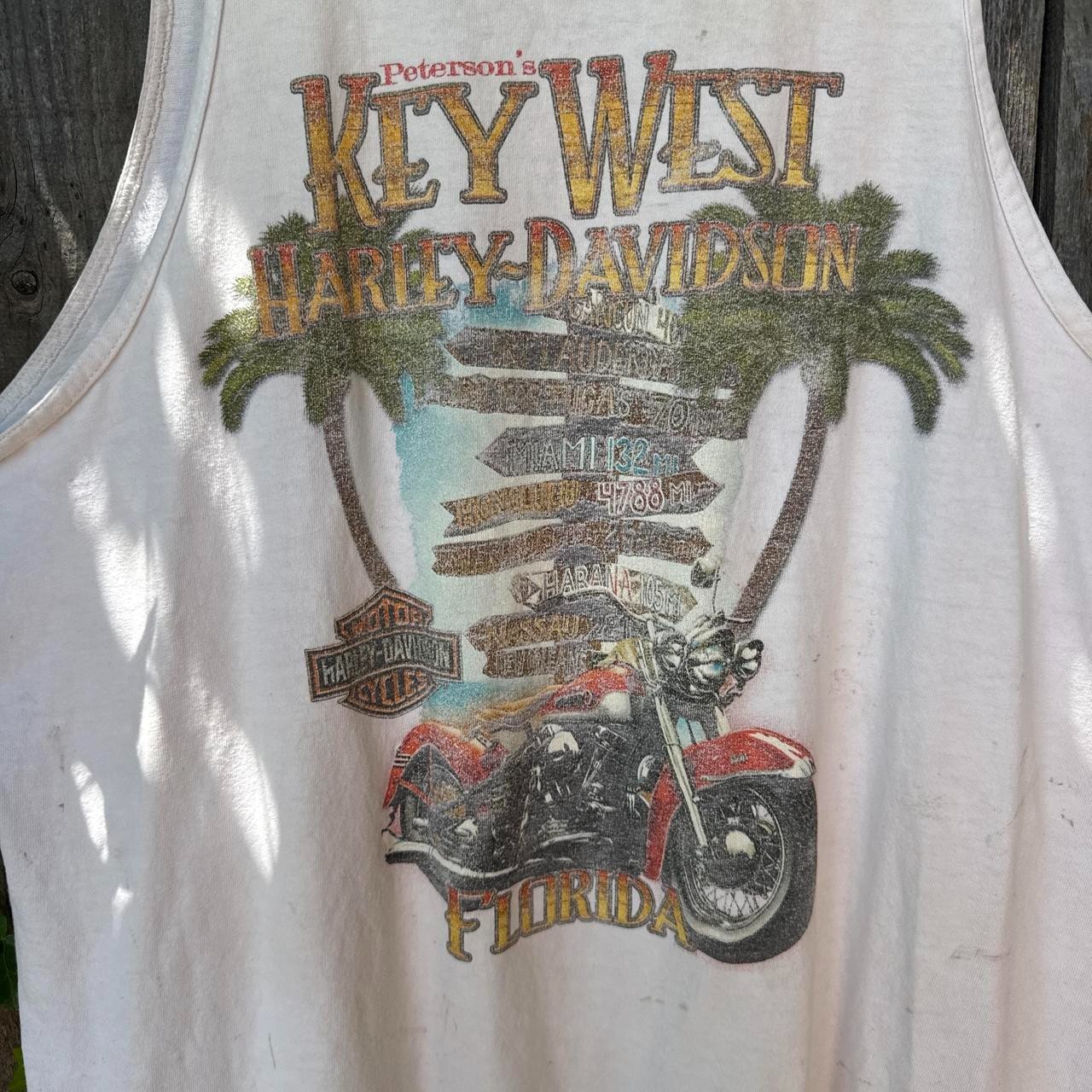VINTAGE HARLEY-DAVIDSON WHITE GRAPHIC TANK TOP SIZE XL gallery