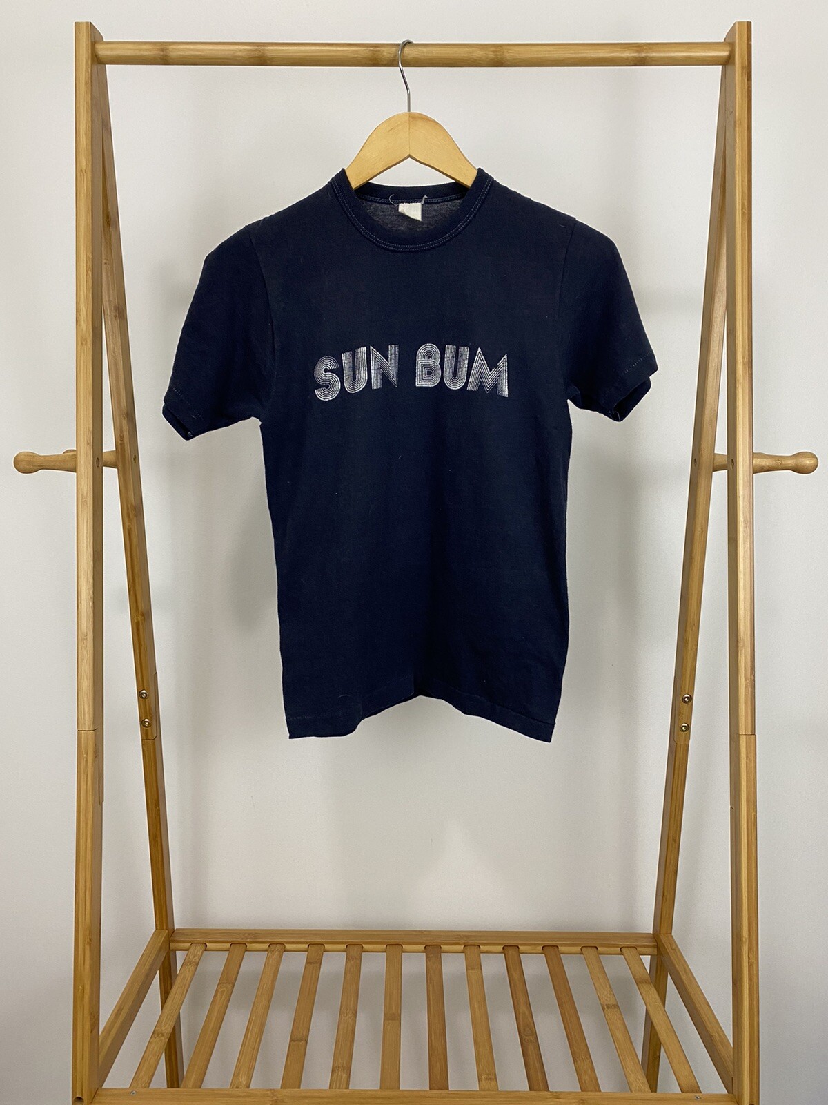 VTG 70s Sun Bum Sunscreen Promo Beach Surf Single Stitch T-Shirt Size S