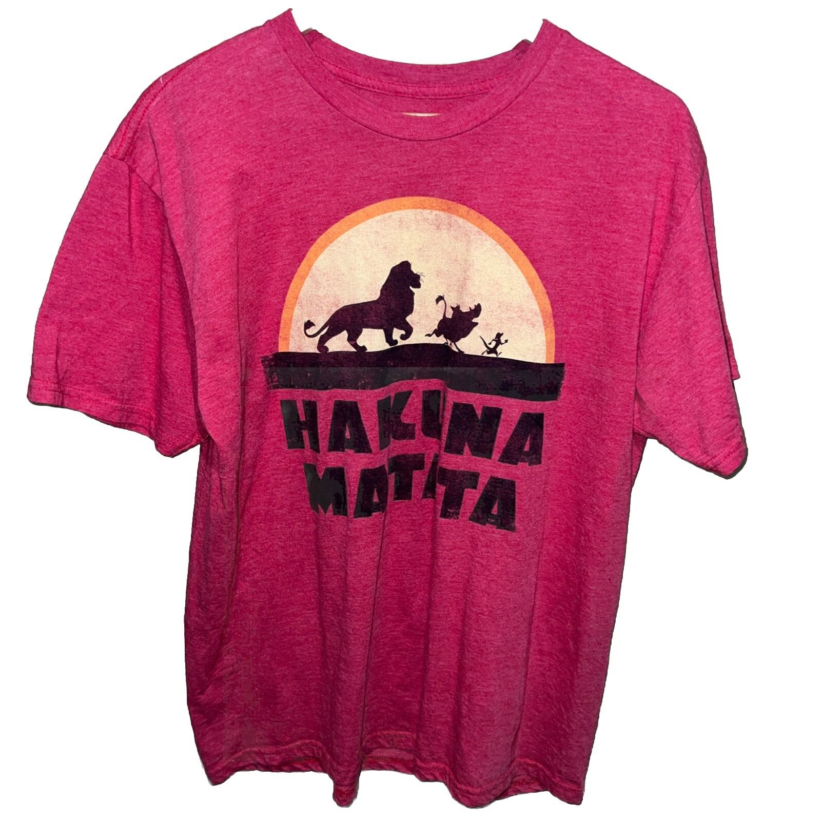 The Lion King Hakuna Matata Sunset T-Shirt Adult Sz Large gallery