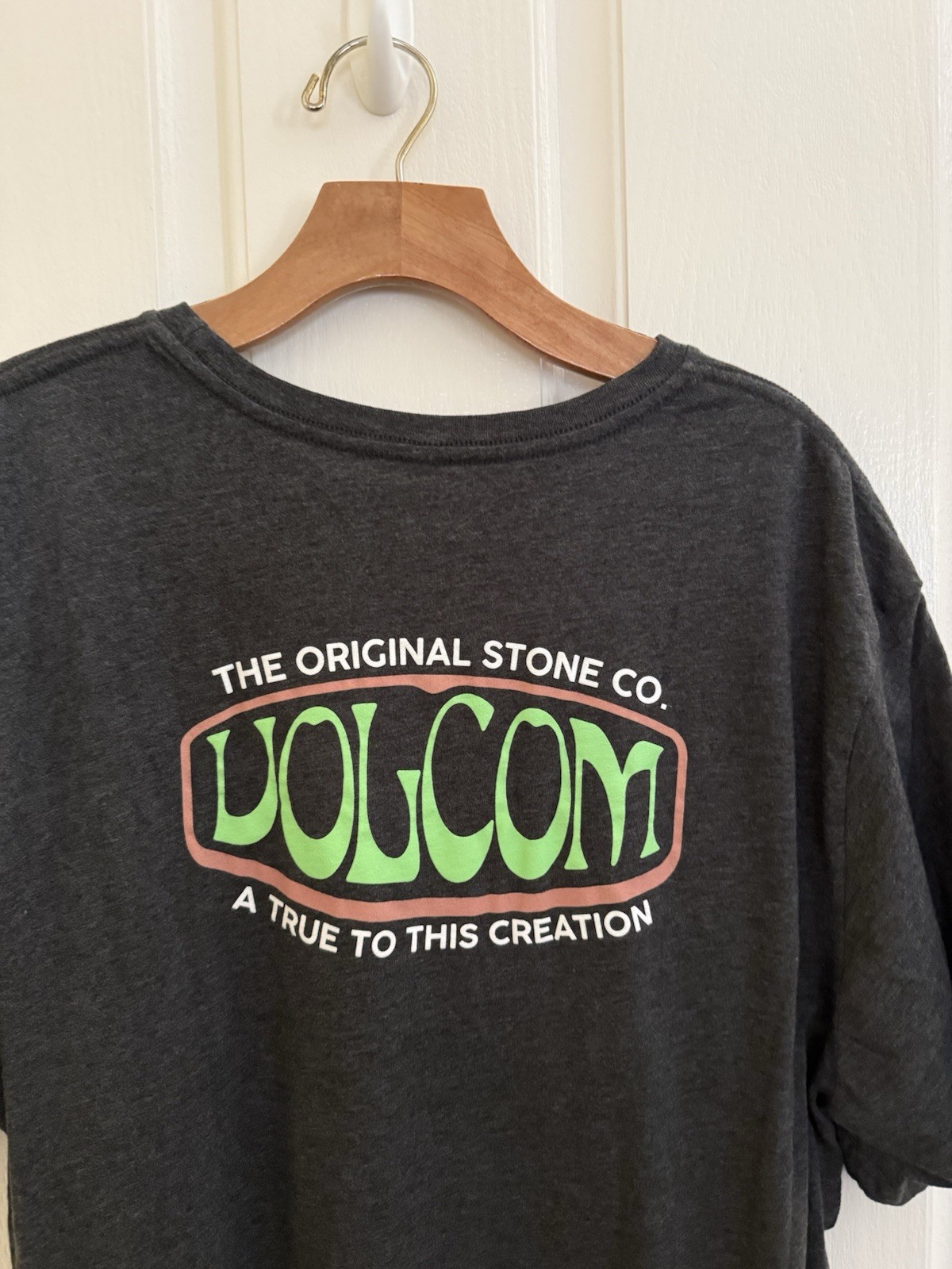 Volcom Stone PSYCHEDELIC True To This Logo Dark Gray Men’s T- Shirt size XL