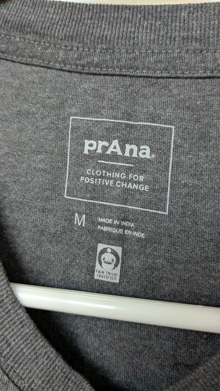 prAna Patch Print Men's T-Shirt Gray, Size Medium, Clothing For Positive Change gallery