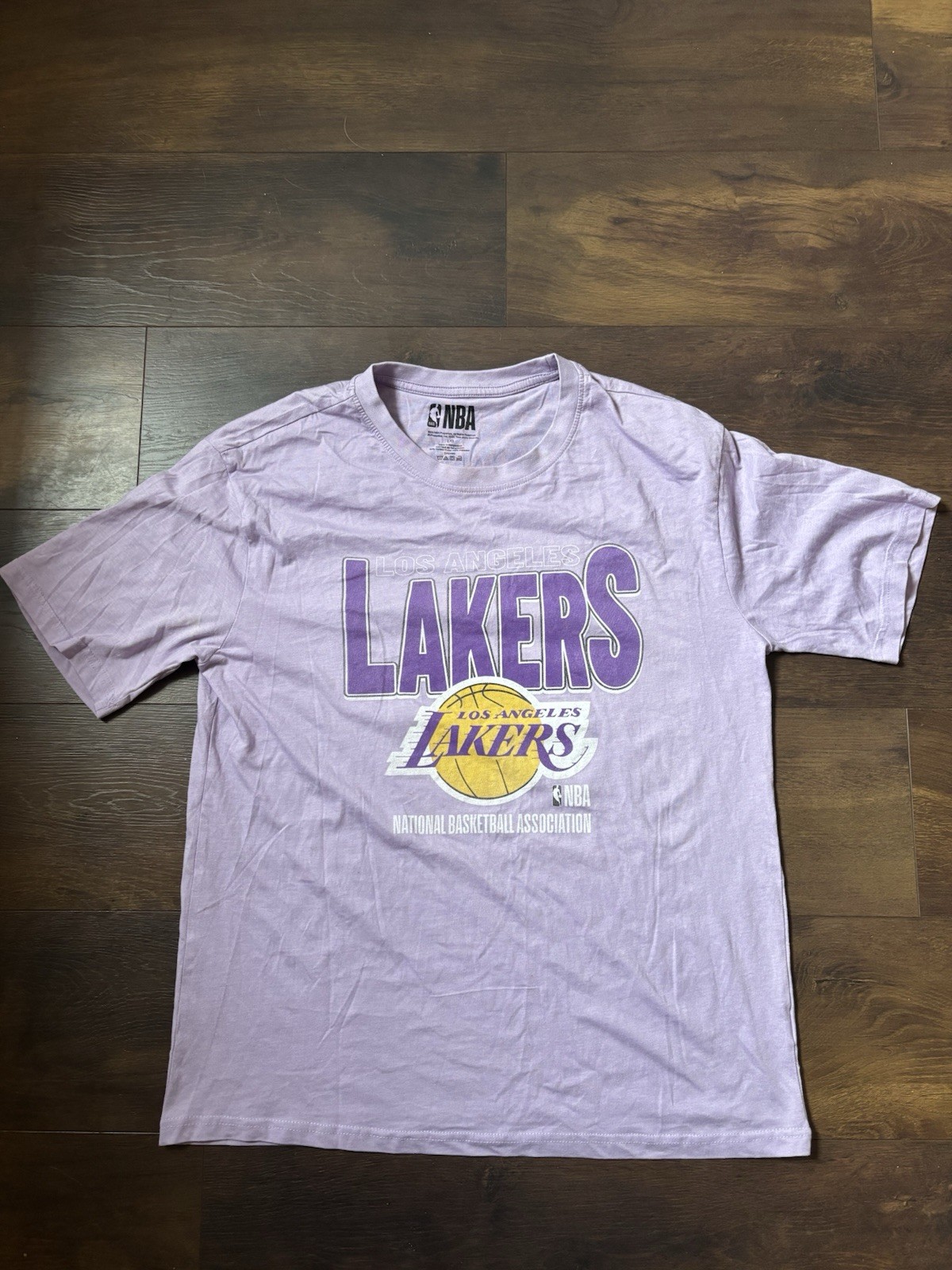 Los Angeles Lakers NBA T-Shirt Mens Large Purple Graphic Official Merchandise