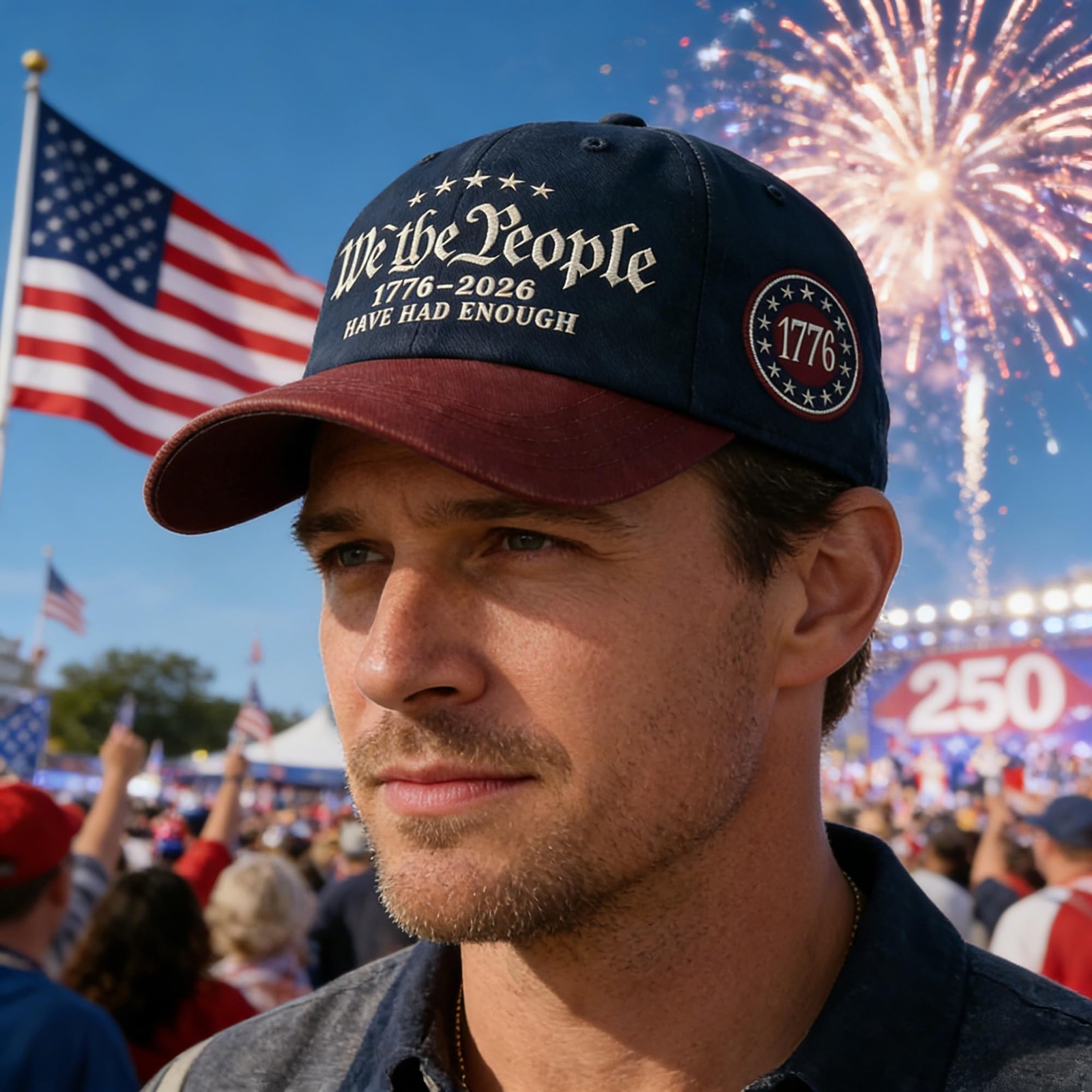 We The People Baseball Cap Have Had Enough 1776 Badge Hat Adjustable for Men ... gallery