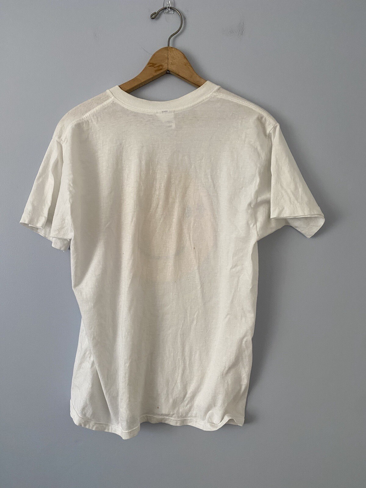Vintage Headshot Smiley Face T-shirt Sz Large (fits smaller) Made in USA Grunge gallery
