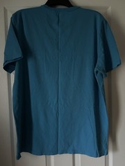 Express Men’s Blue Solid V-Neck Short Sleeve Knit T-Shirt Size XL