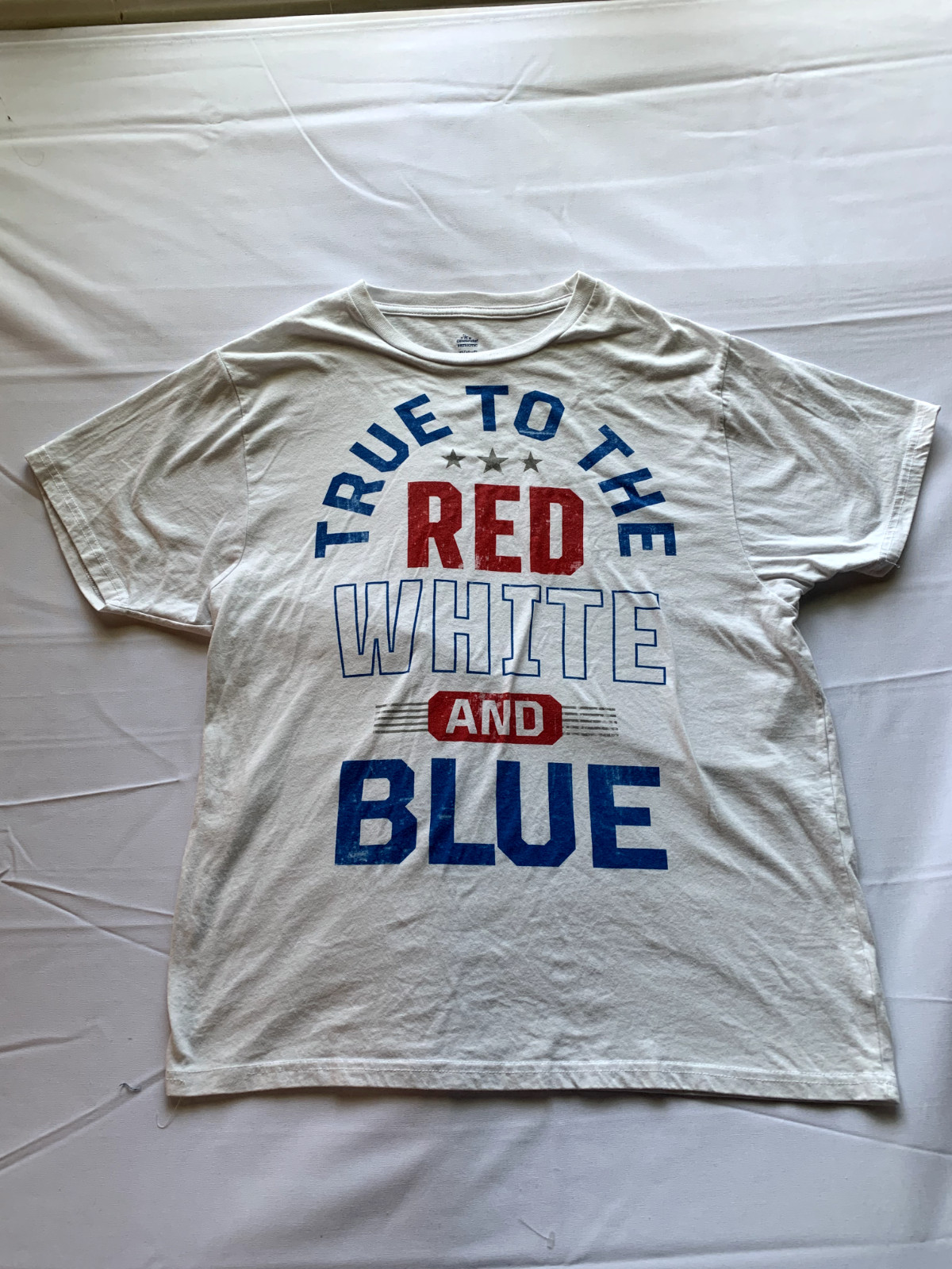 True to the red white and blue Mens tee shirt Size XL 46/48