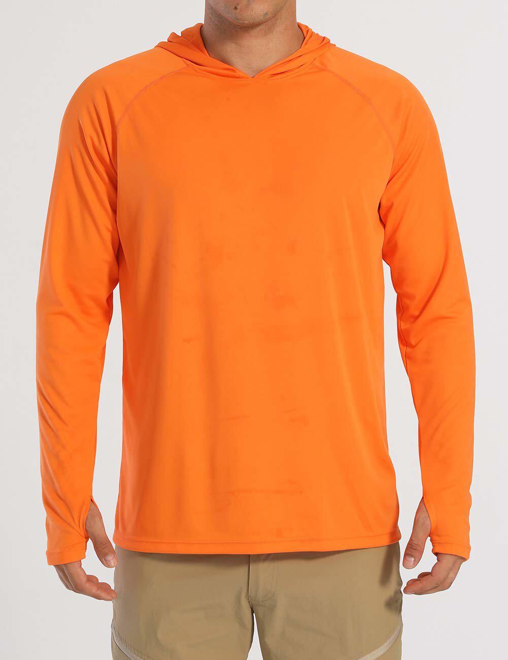 UPF50+ Mens UV Shirts Sun Protection Hoodie Outdoor Fishing Long Sleeve Casual T gallery