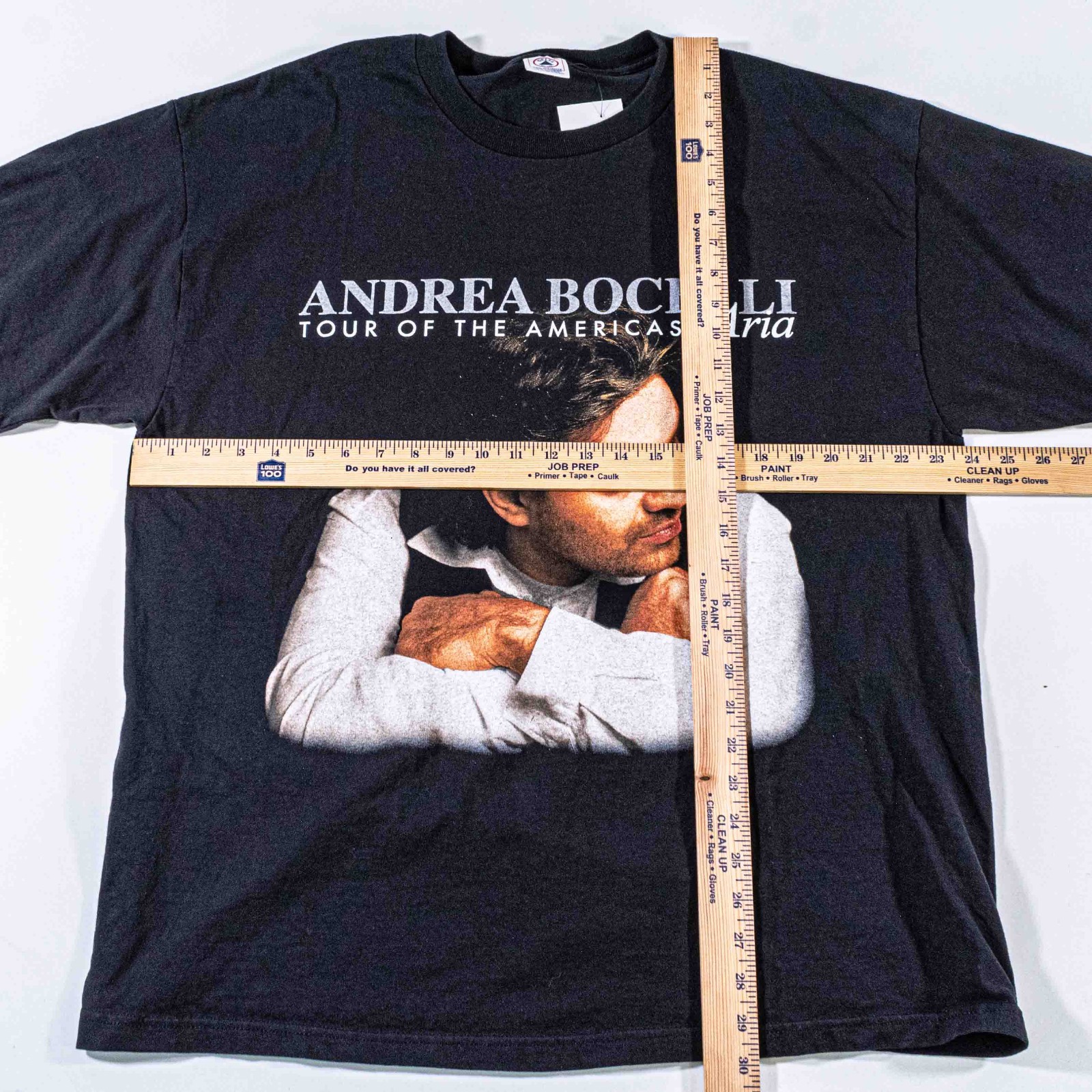 Vintage Andrea Bocelli Aria Tour Of The Americas T-Shirt XL 90s Opera Promo VTG gallery