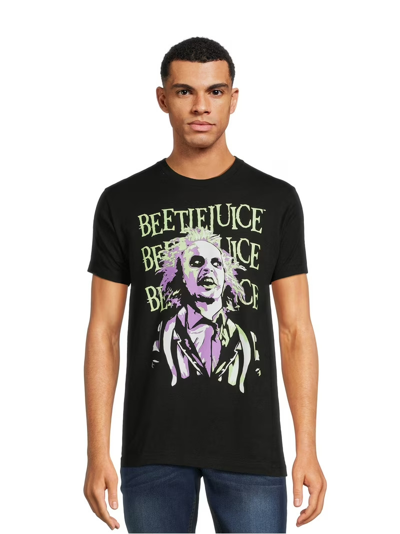 Read! Beetlejuice T-Shirt 3XL Black Graphic Tee Movie Horror Cult Classic Cotton