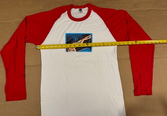 MARIAH CAREY Glitter PROMO TShirt LONG SLEEVE VARSITY UNWORN VINTAGE RARE XLARGE gallery