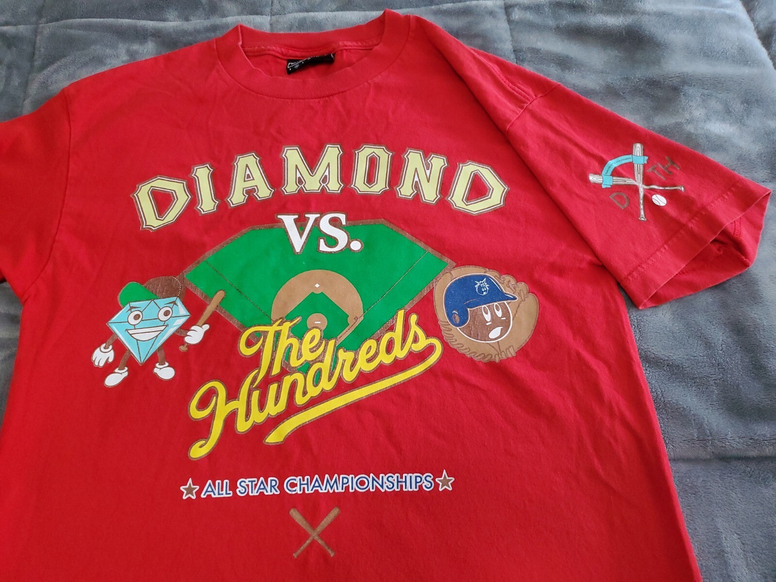 Diamond Supply Co vs. The Hundreds ALL-STAR Championship Baseball Tshirt SZ M gallery