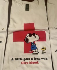 Peanuts American Red Cross Snoopy T-Shirts 2XL COMPLETE SET OF 4