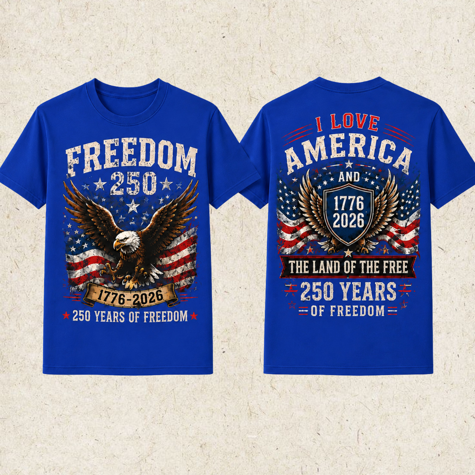 250th Anniversary America T-Shirt, 250th Years Of Freedom Size S-5XL gallery