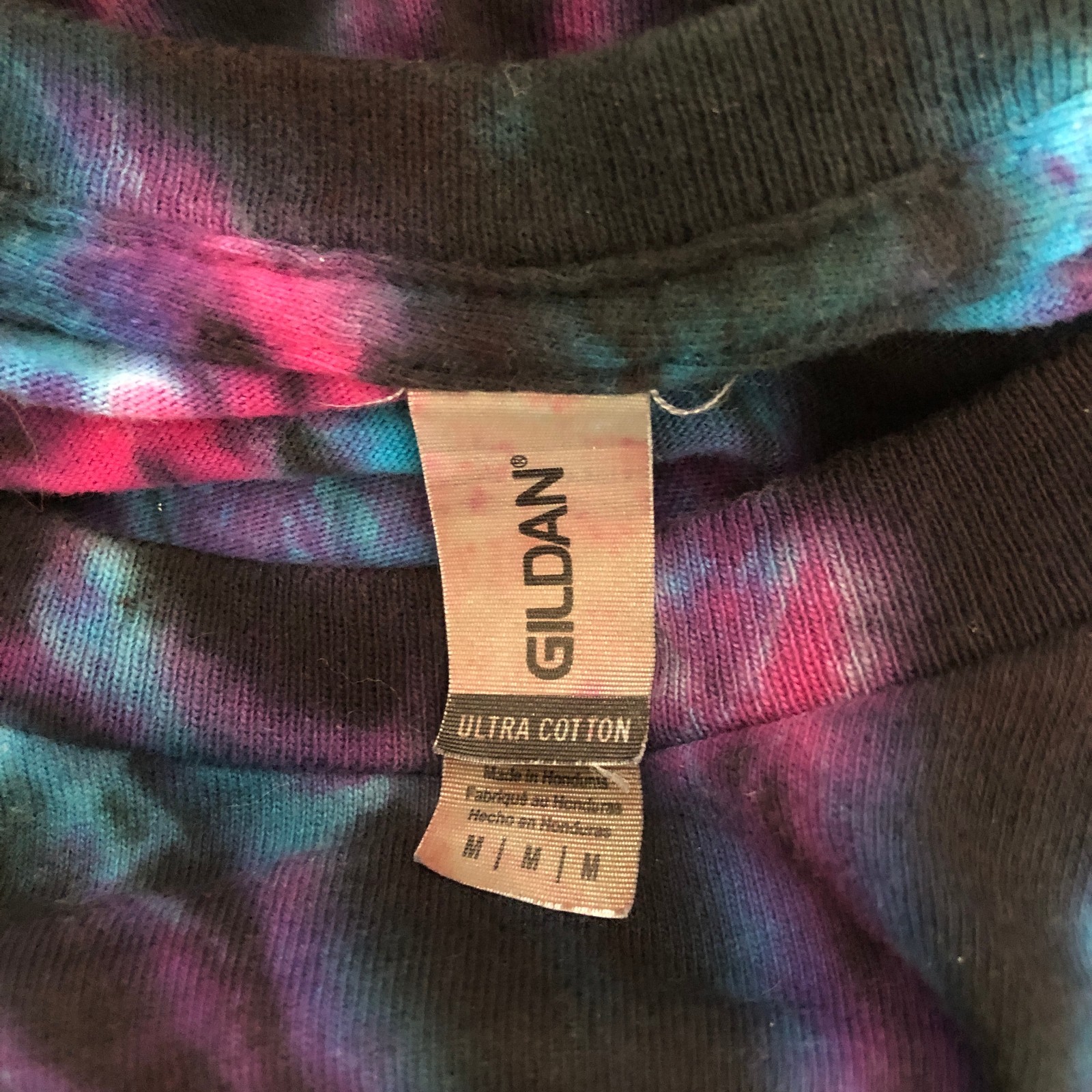 Tie Dye T Shirt Gildan Sz M Ultra Cotton Straight Fit Pre-Owned VGC gallery