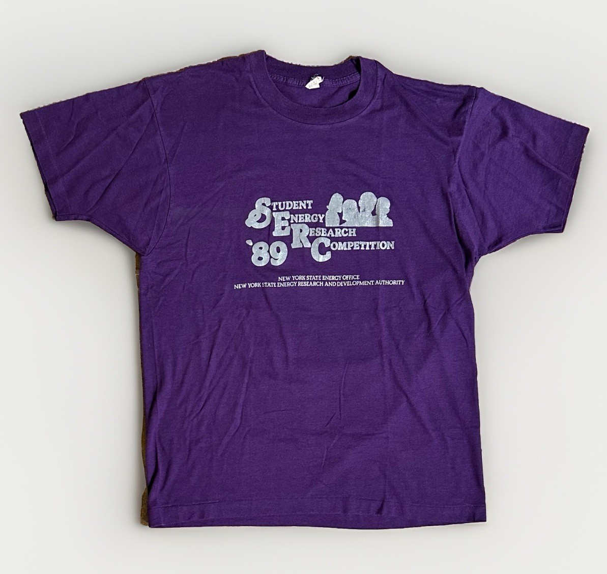 Screen Stars Large Purple Single Stitch Graphic Print Student Energy Research