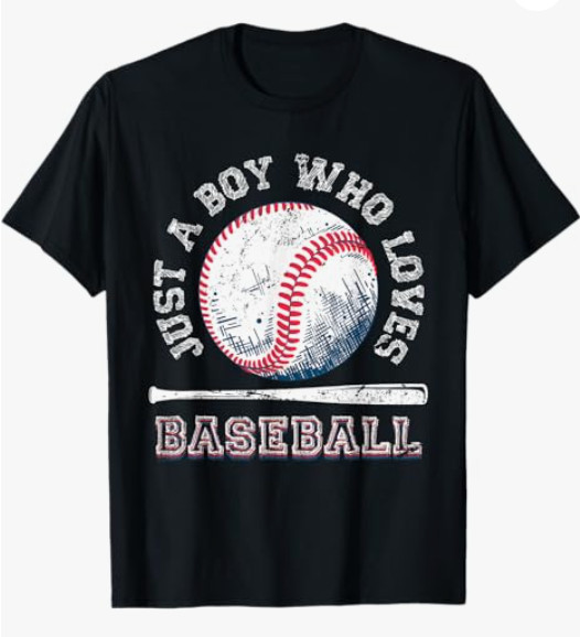 American Sport Fan Baseball Lover Boys Batter Baseball T-Shirt gallery