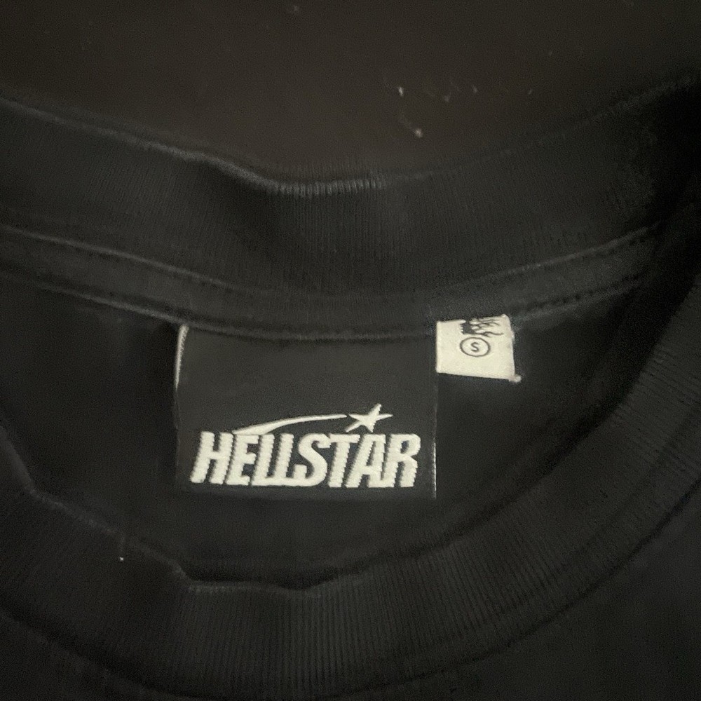 Hellstar Men’s T-Shirt Size Small Oversized Fit Short Sleeve Black Graphic