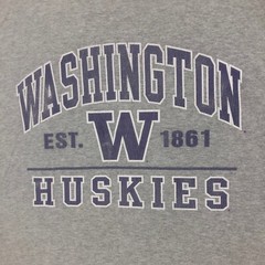 Washington Huskies T-Shirt College Graphic Tee Campus One Men’s Size 2XL