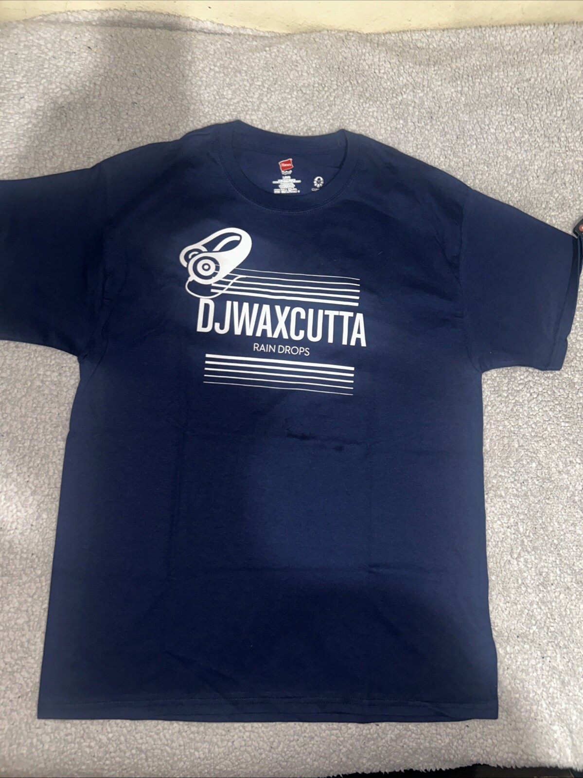 Hanes 2135Z0 T-Shirt for Men, Size L - Blue gallery