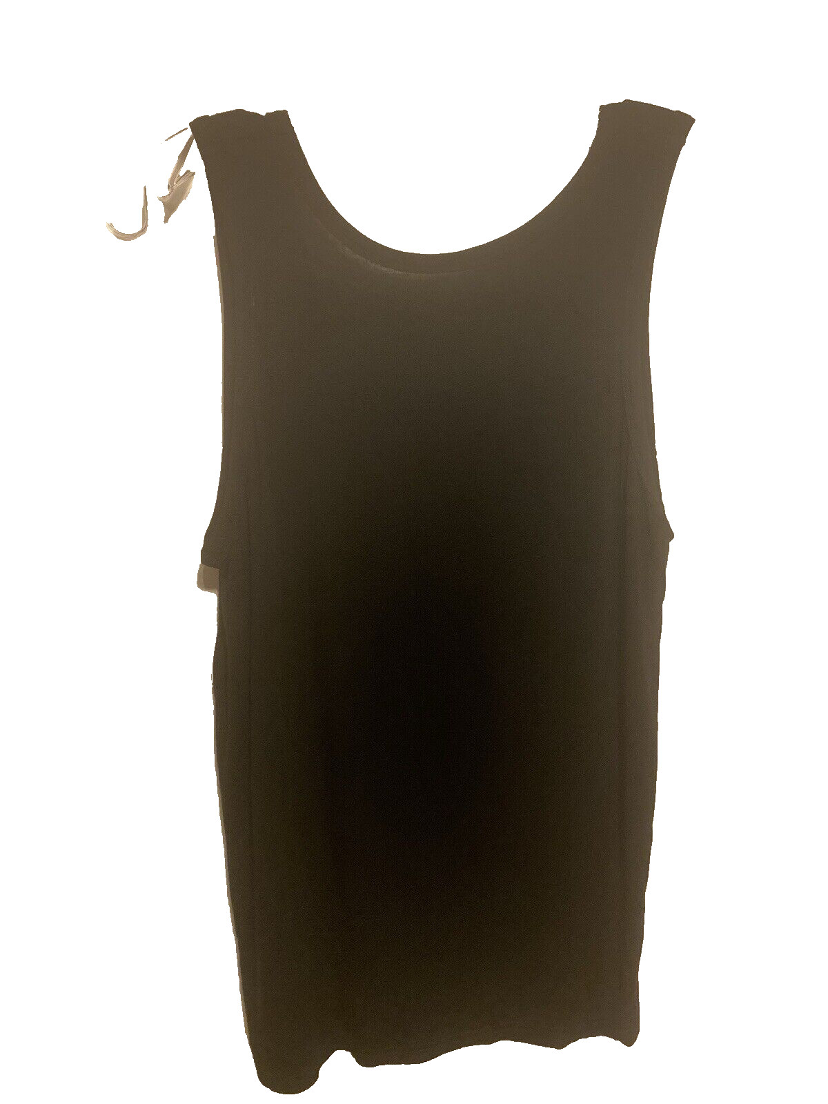 Unbranded Mens Black Semi-Sheer Burnout Muscle Tank Top Size Large Fitted NWOT gallery