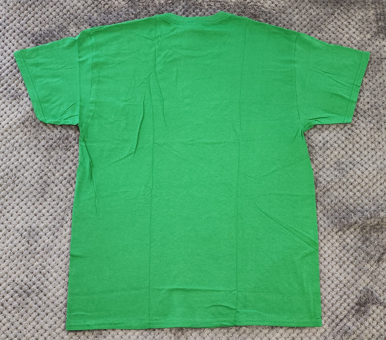 Gildan Adult Green Pre-Shrunk Heavy Cotton Crew Neck T-Shirt Size L gallery