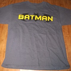 BATMAN angular logo variation Dark Knight lrg T shirt DC Comics sharp tee