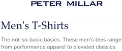 NEW PETER MILLAR, MEN’S MEDIUM, CROWN COMFORT BLUE POCKET👕T-SHIRT, MSRP $65.00!