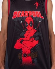 Marvel Deadpool Basketball Jersey Men’s Dead Baller Athletic Gym Tank Top