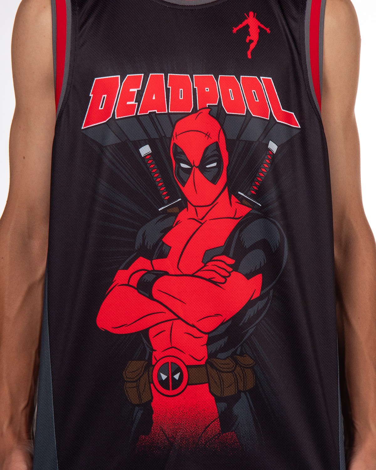 Marvel Deadpool Basketball Jersey Men's Dead Baller Athletic Gym Tank Top gallery