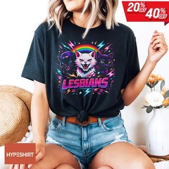 Lesbian Rainbow Cat Shirt, equal rights shirt, feminist shirt, lgbt shirt
