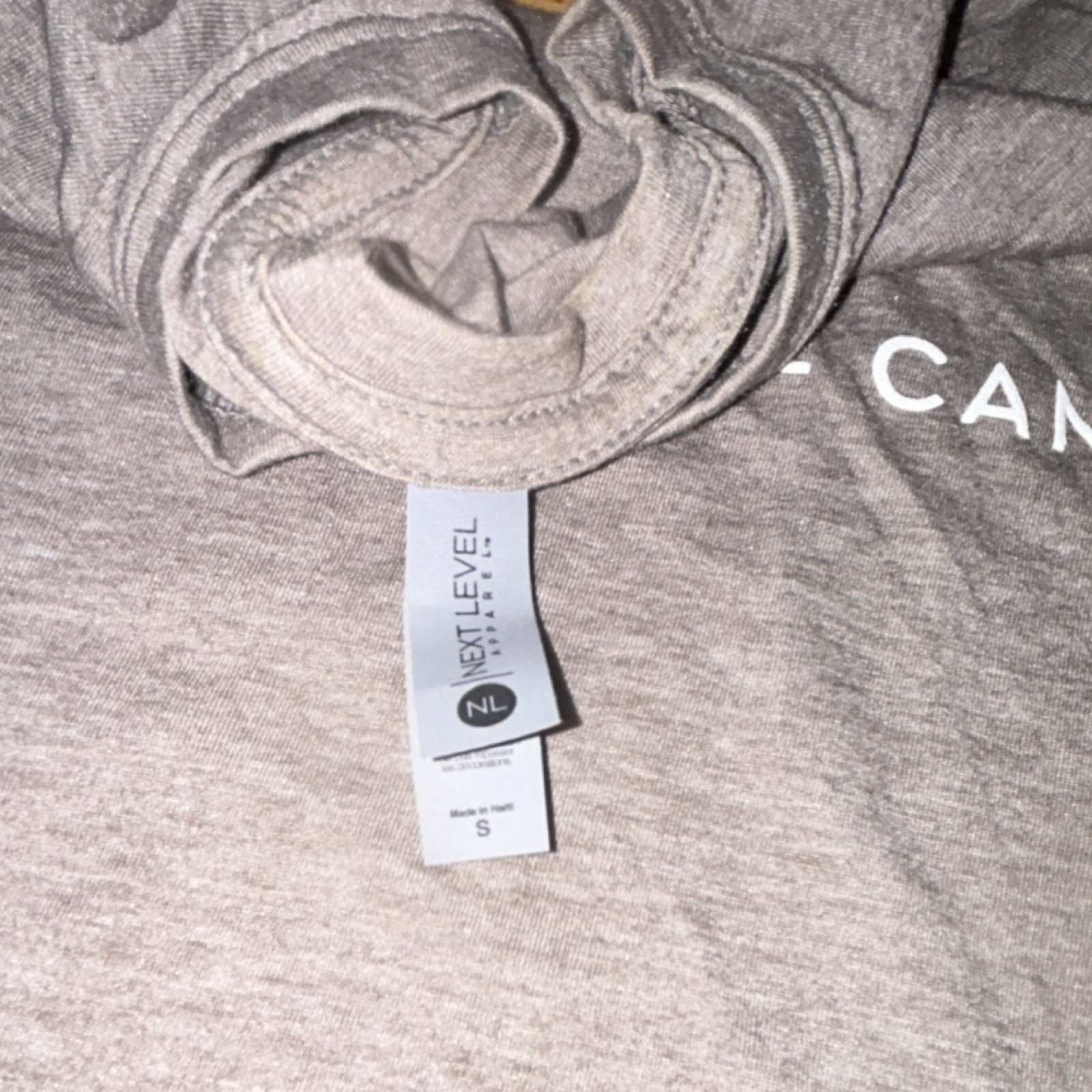 Next Level Apparel Inspirational Graphic Men's T-Shirt Gray Crew Neck S gallery